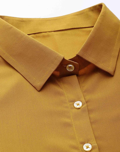 Mustared Casual Shirt | Leemboodi