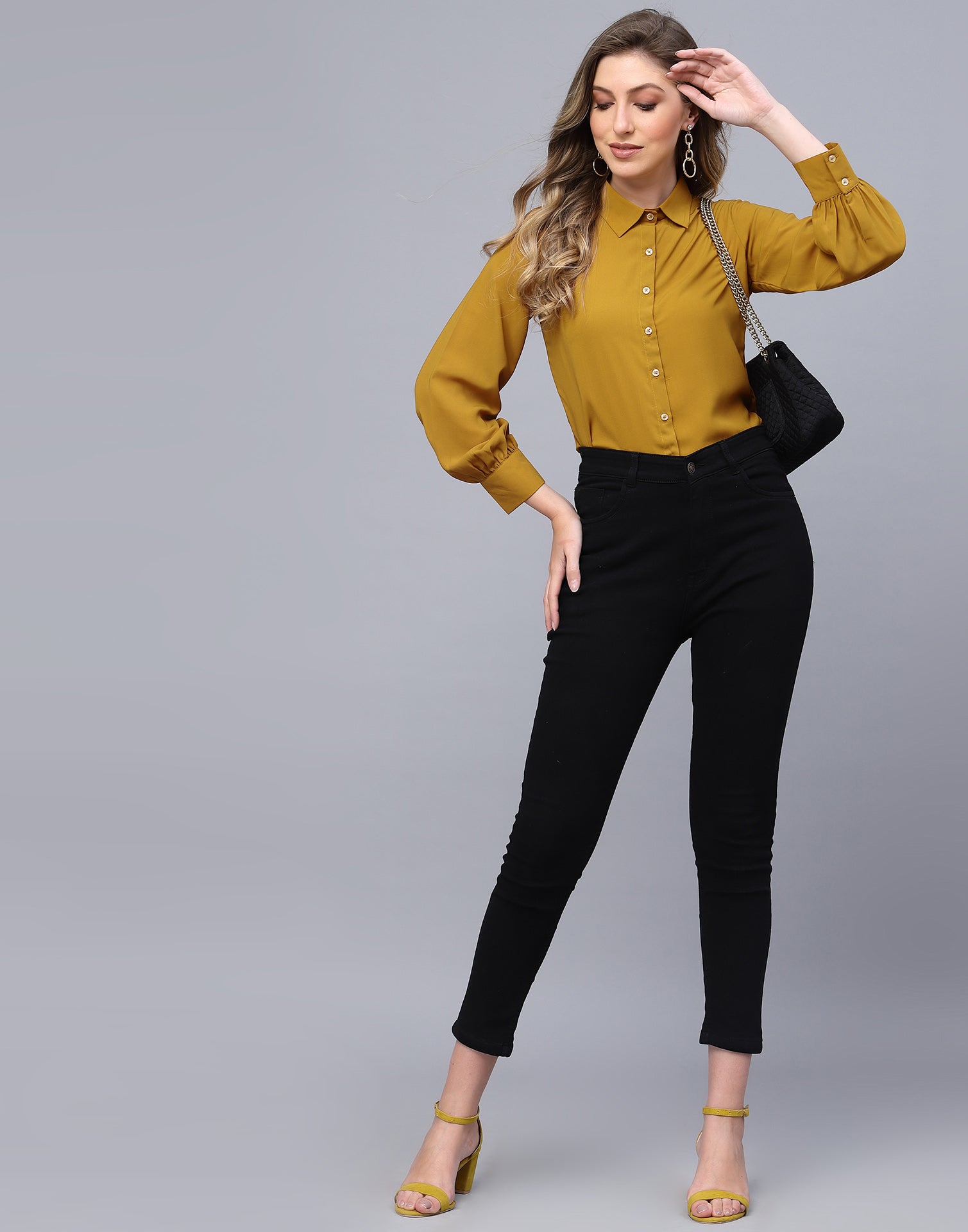 Mustared Casual Shirt | Leemboodi
