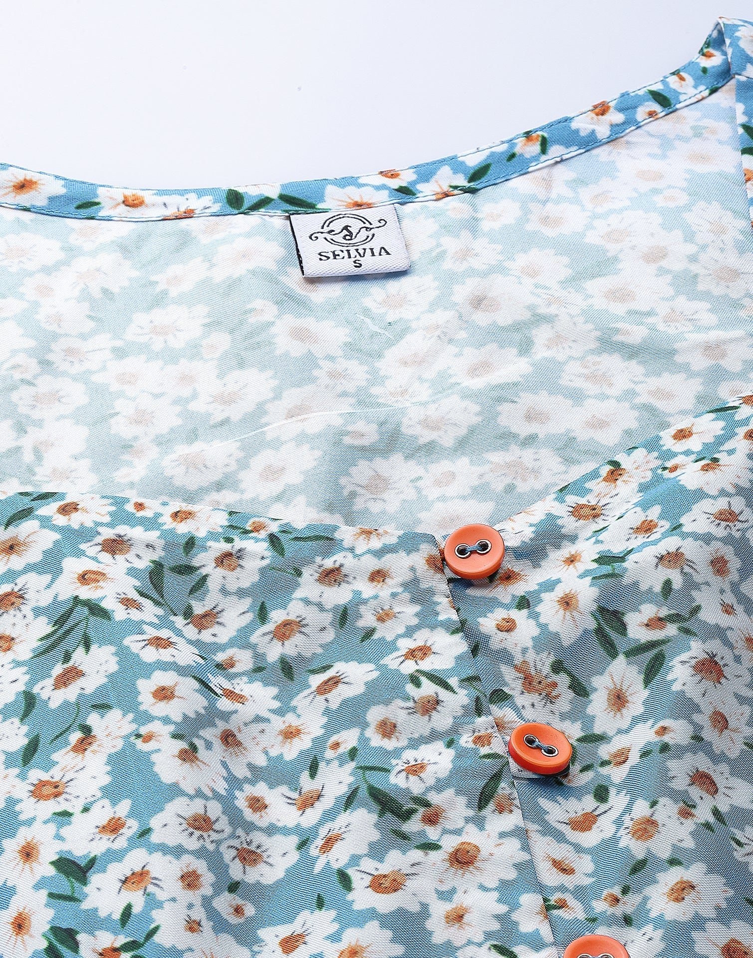 Sky Blue A-line Dress | Sudathi