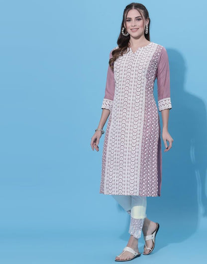 Rose Pink Embrodery Kurti | Sudathi