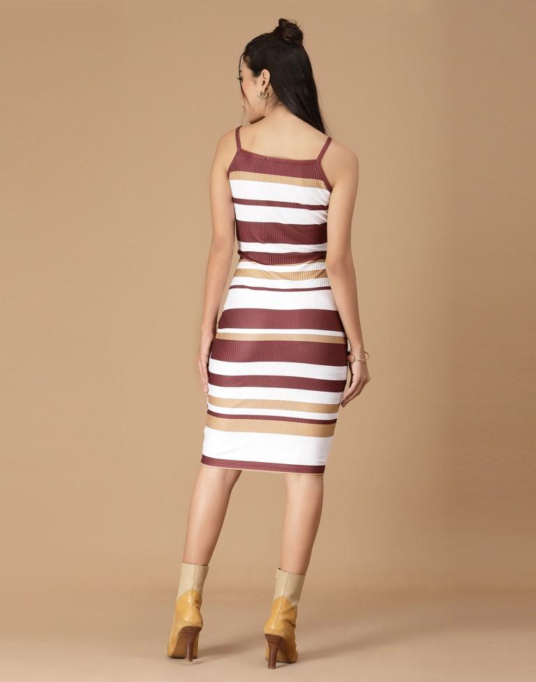 Brown Cut Out Bodycon | Leemboodi