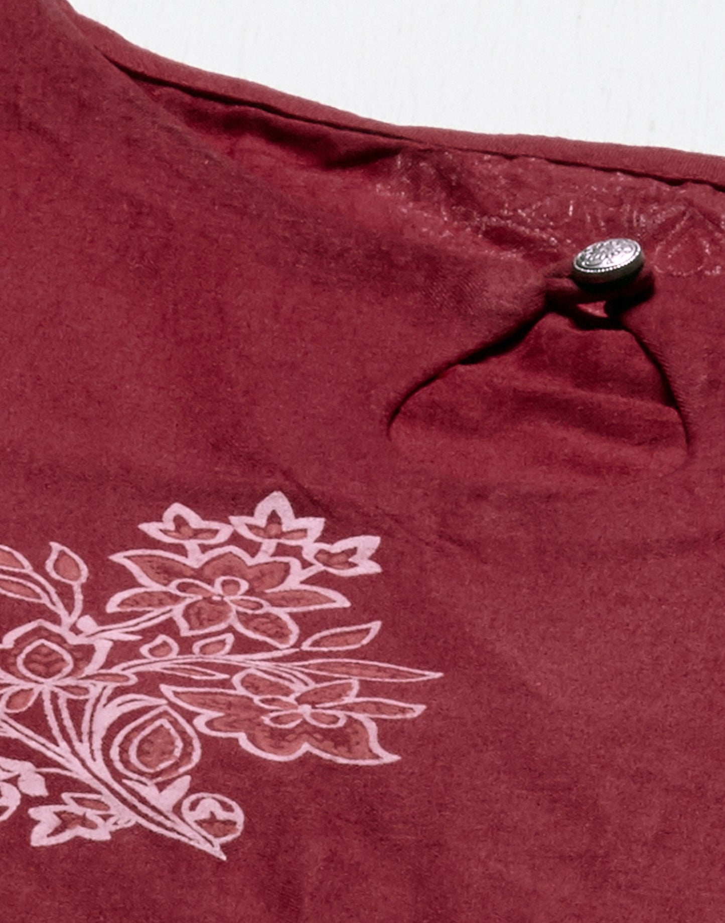 Maroon Bachha Kali kurta With Pant Set | Leemboodi