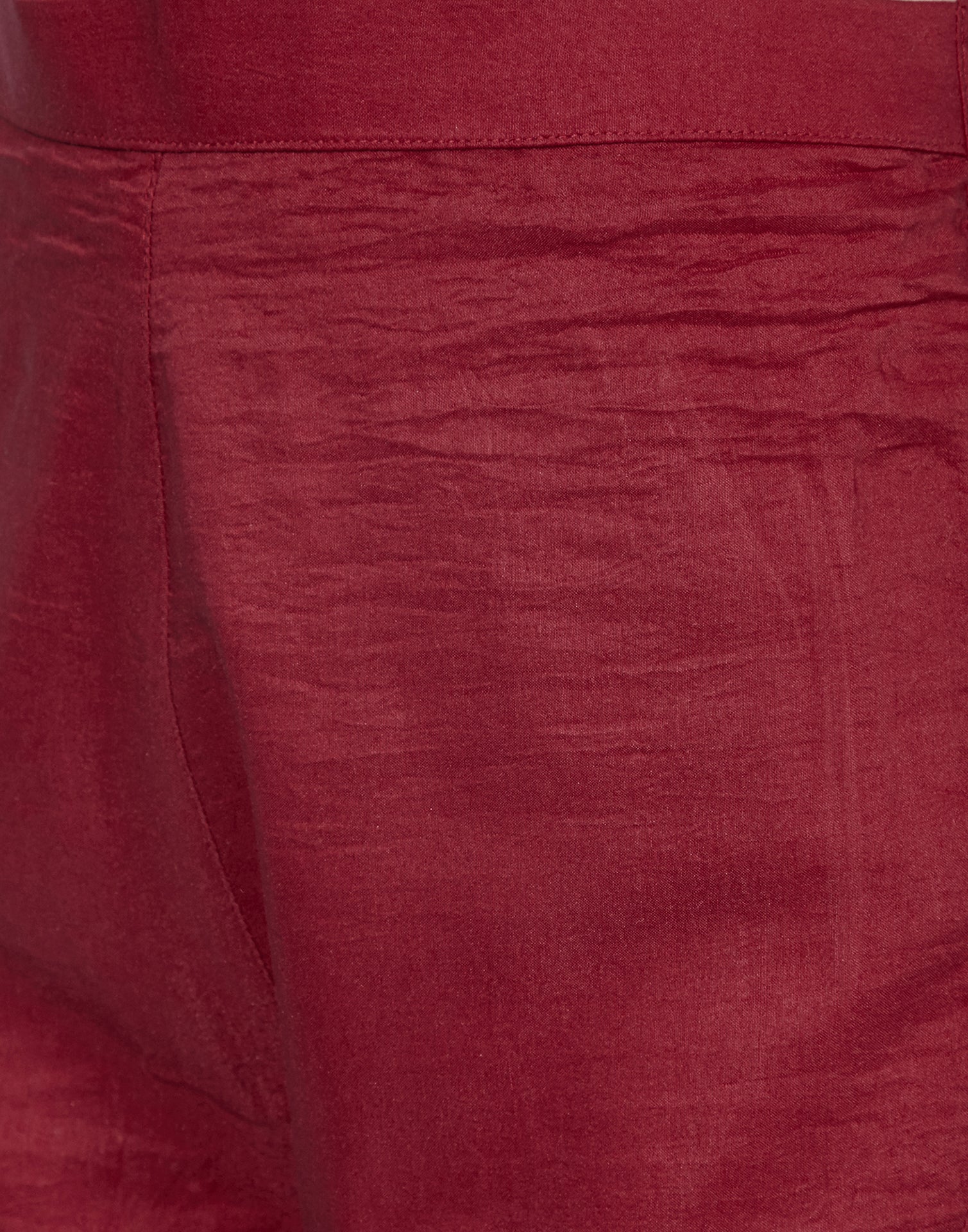Maroon Bachha Kali kurta With Pant Set | Leemboodi
