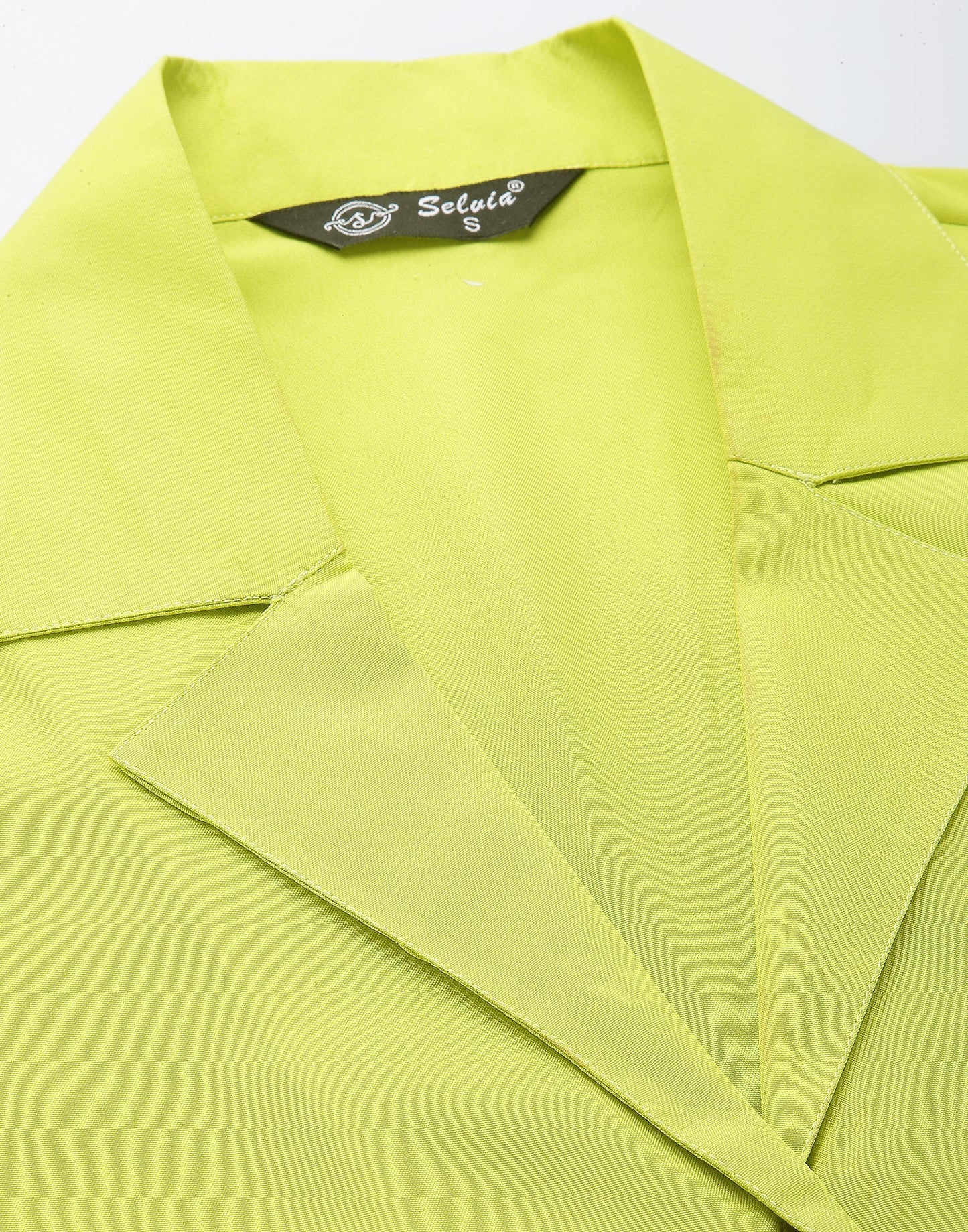 Neon Polyester Crop Shirt | Sudathi