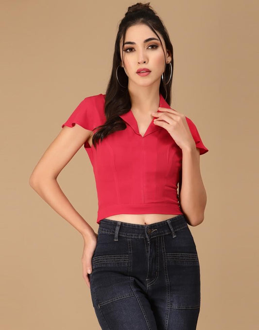 Red Crop Top | Leemboodi
