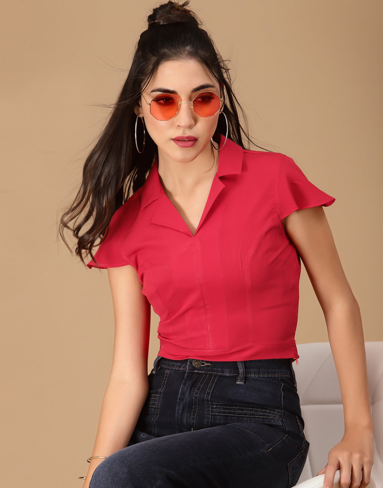 Red Crop Top | Leemboodi