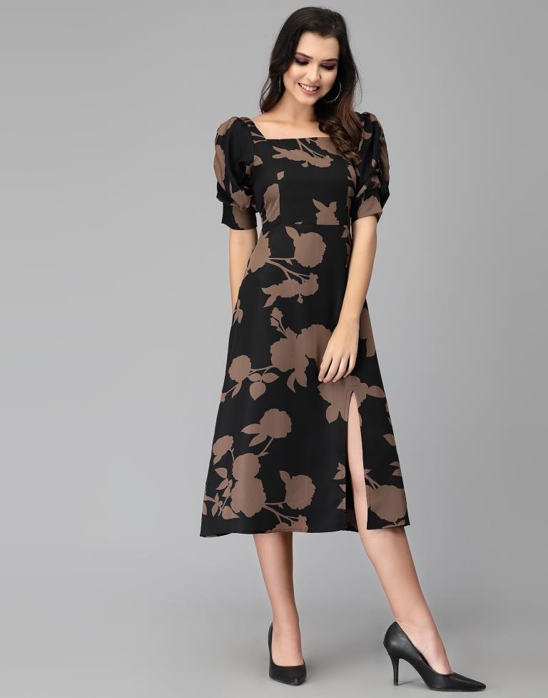 Black Slit Dress | Sudathi