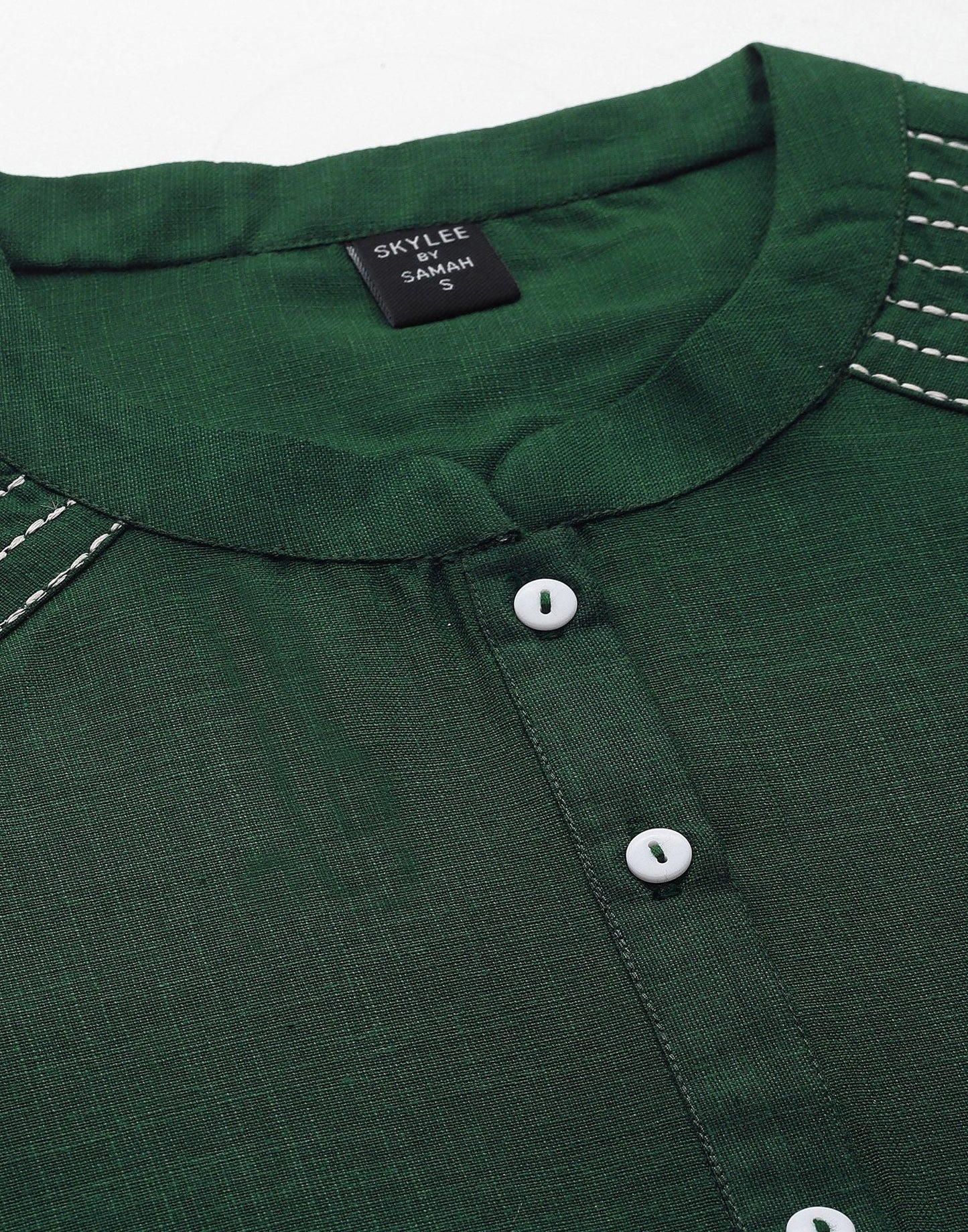 Green Embroidered Kurti | Sudathi