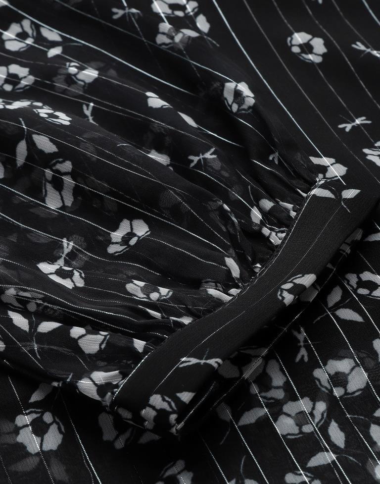 Black Printed Kurti | Sudathi