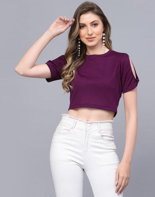 Wine Crop Top | Leemboodi