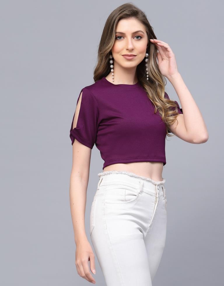Wine Crop Top | Leemboodi