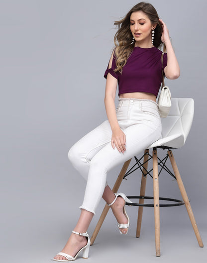 Wine Crop Top | Leemboodi