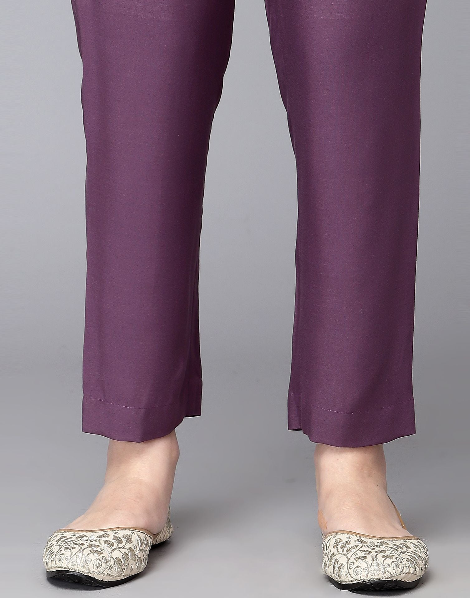 Lavender Printed Kurti With Pant Set | Leemboodi
