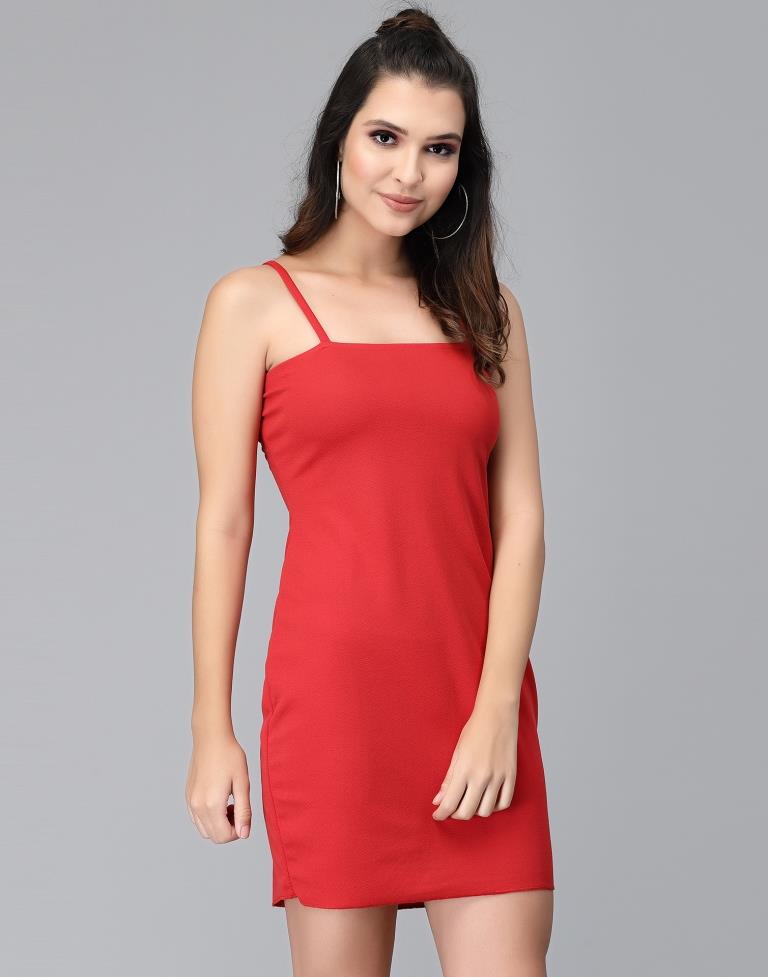 Red Spaghetti Bodycon | Leemboodi