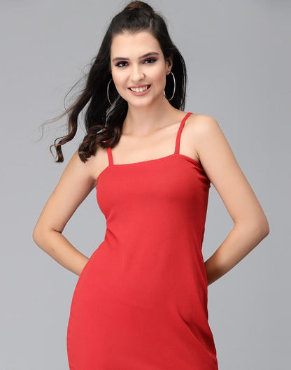 Red Spaghetti Bodycon | Leemboodi