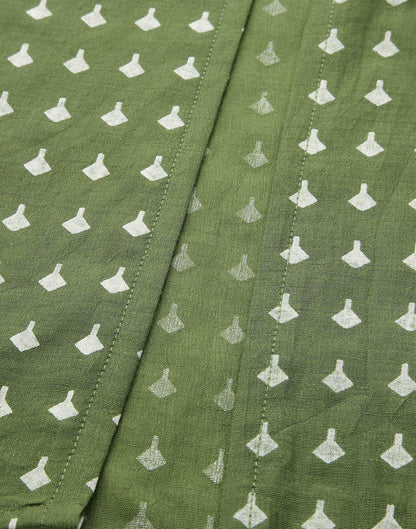 Green Kurti With Pant And Dupatta | Leemboodi
