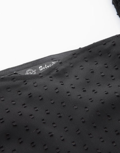 Black Rotto Butti Crop Top | Leemboodi