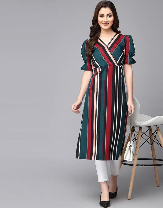 Multi-Coloured Printed Kurta