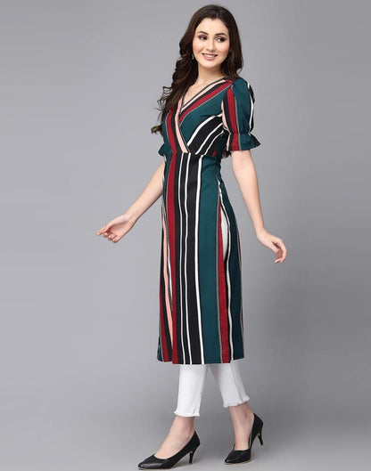 Multi-Coloured Printed Kurta