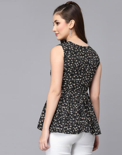 Black Wrap Top | Leemboodi