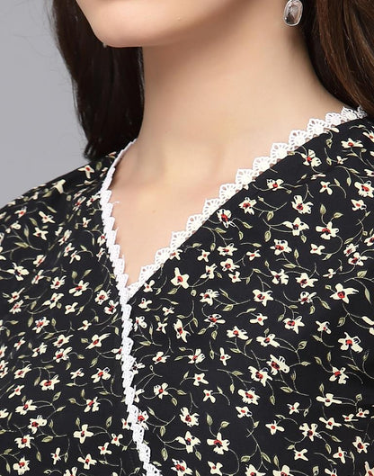 Black Wrap Top | Leemboodi