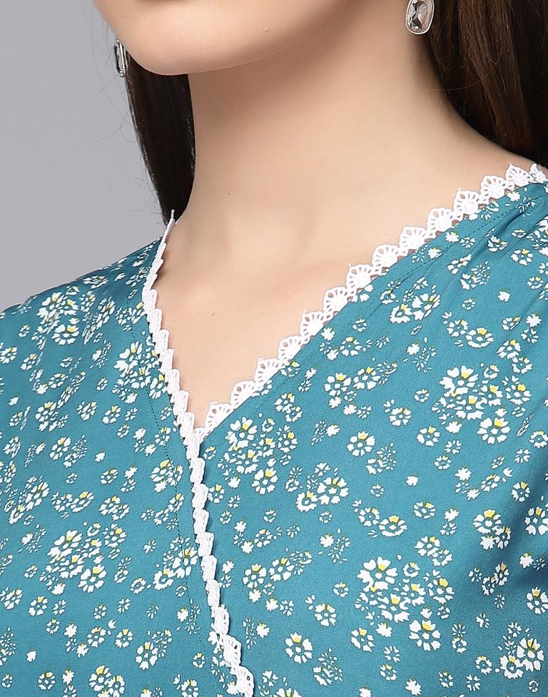 Light Blue Wrap Top | Leemboodi