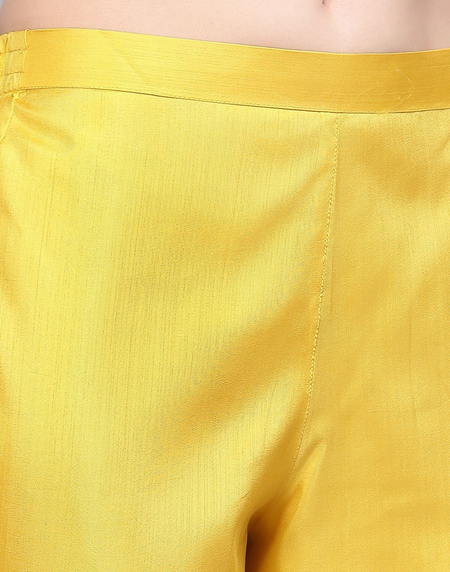 Yellow Silk Kurti With Pant And Dupatta | Leemboodi