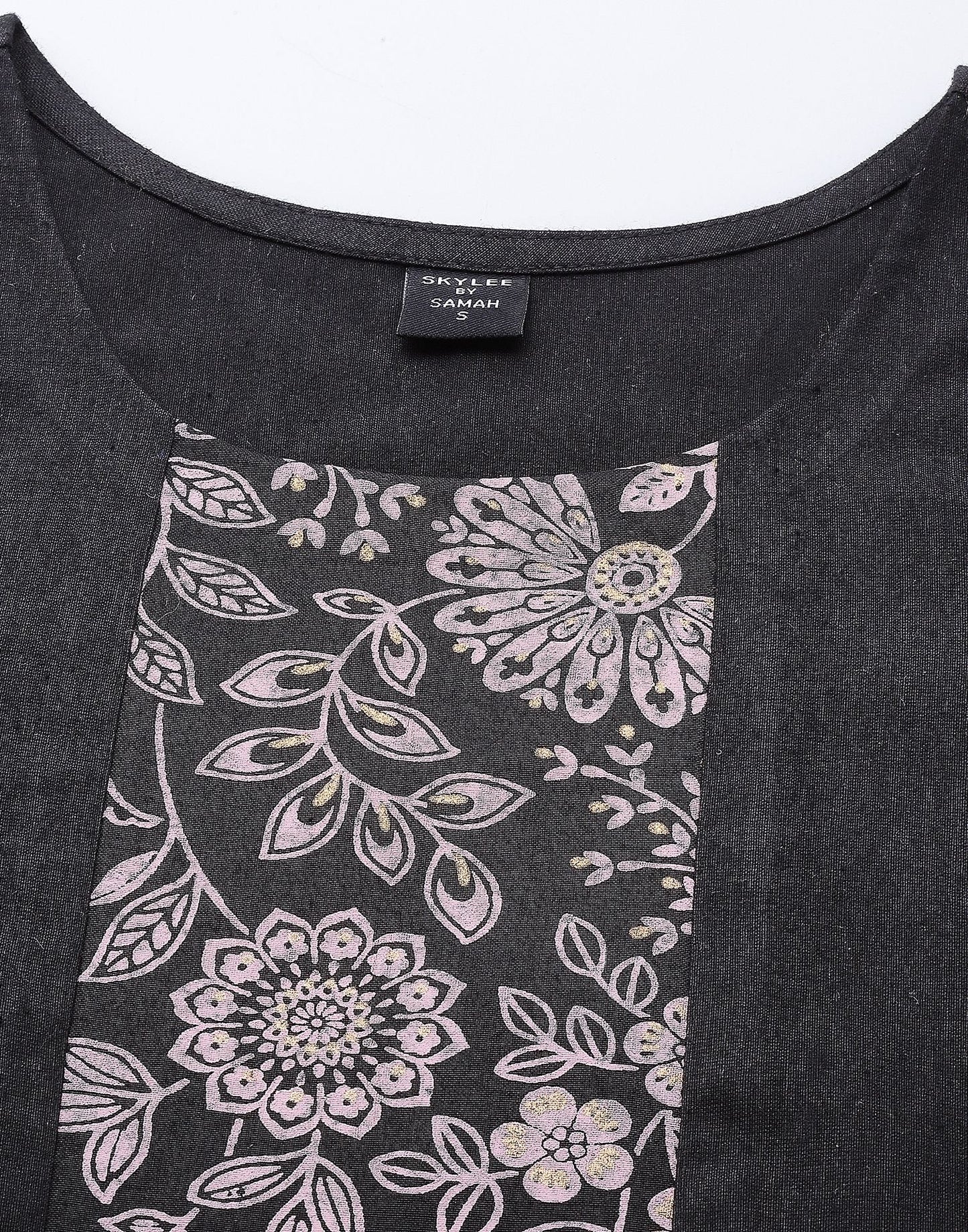 Black Kurti With Pant And Dupatta | Leemboodi