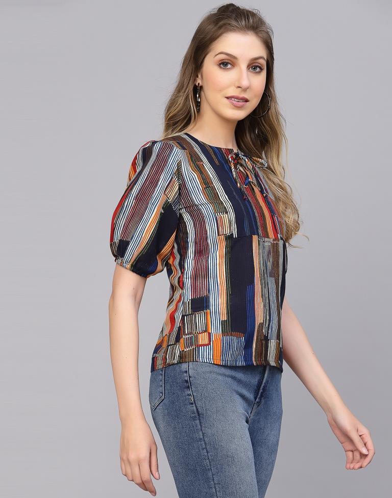 Multicoloured Striped Top | Sudathi