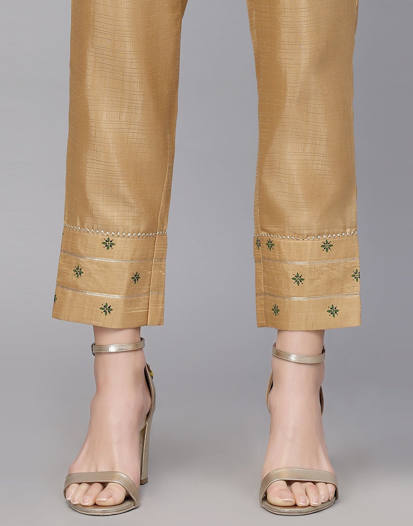 Beige Printed Kurti With Pant And Dupatta | Leemboodi