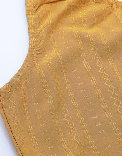 Mustard One Shoulder Peplum Tunic | Leemboodi