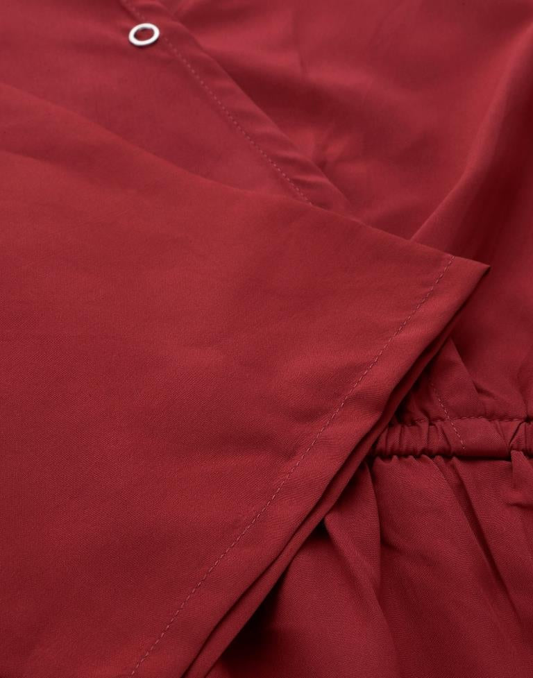 Red Fit & Flared Dress | Sudathi