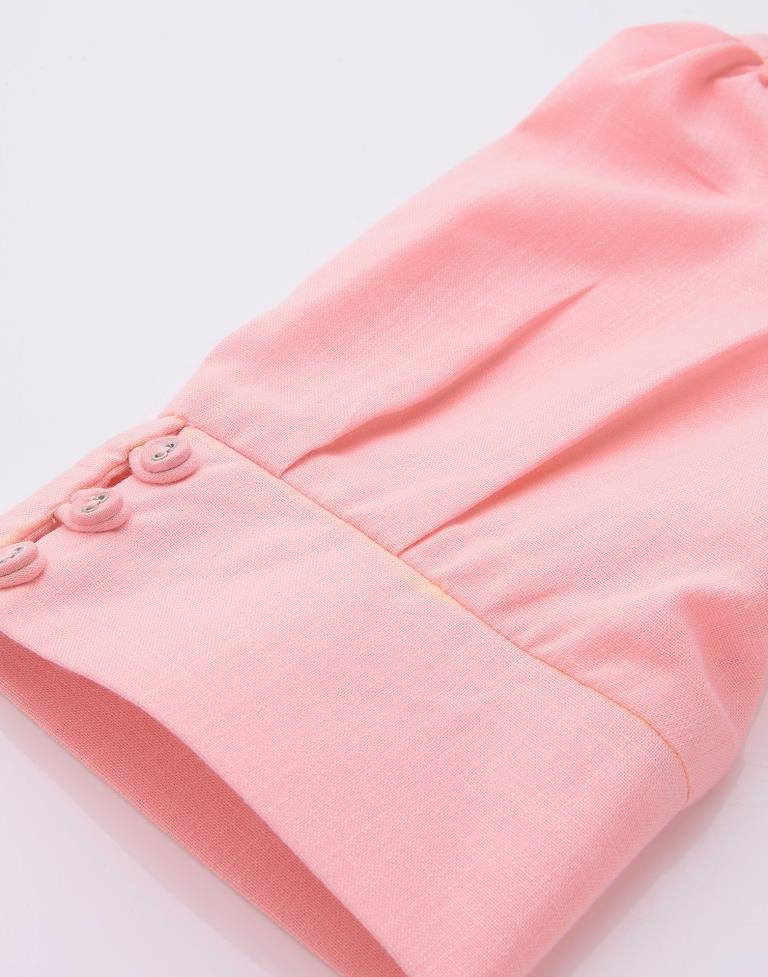 Light Pink Solied Kurta
