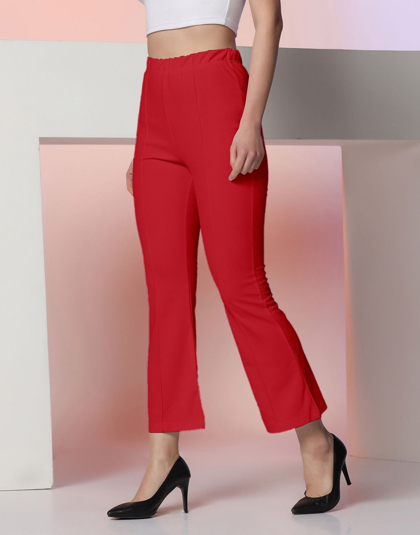 Red Knitted Pant | Sudathi