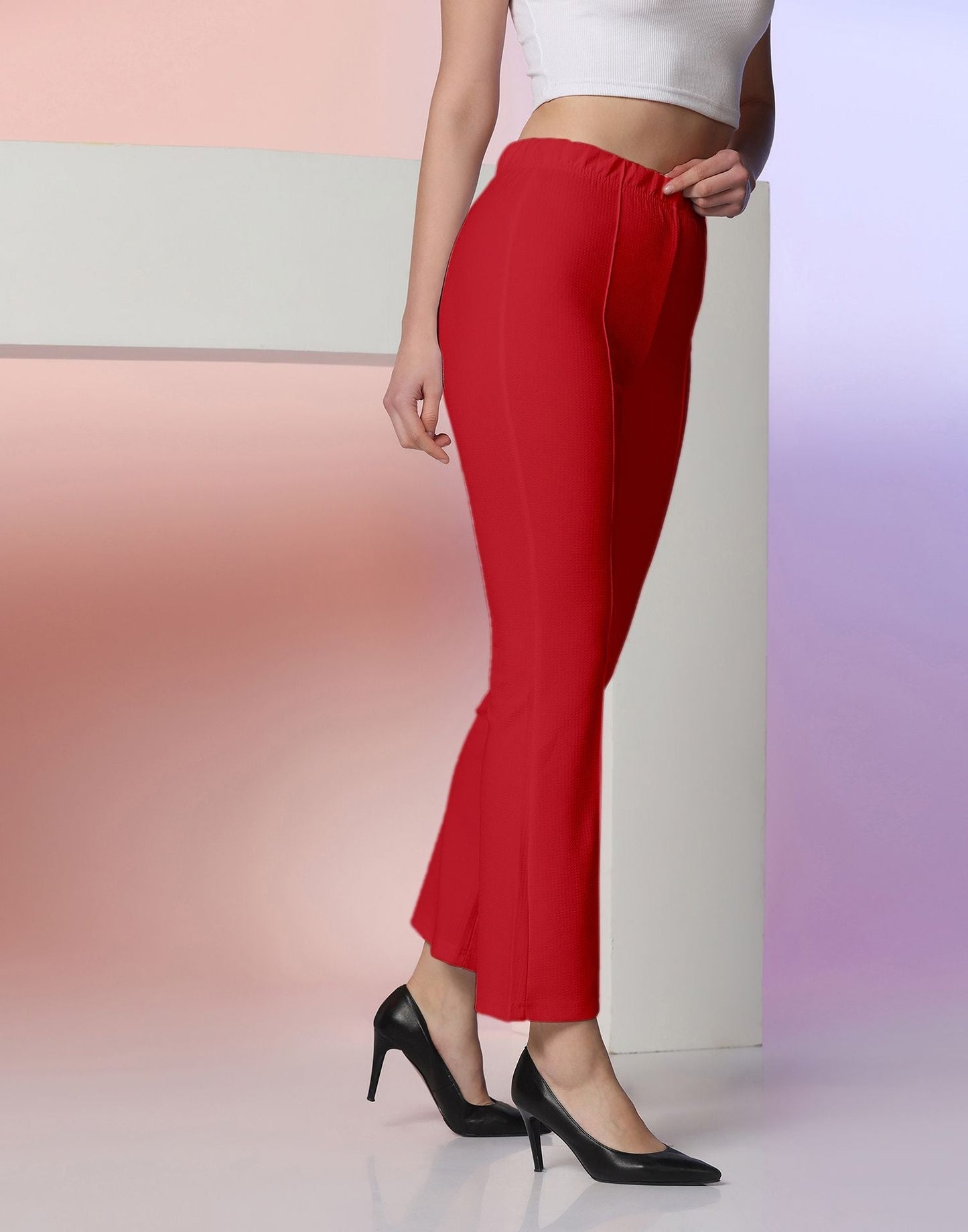 Red Knitted Pant | Sudathi