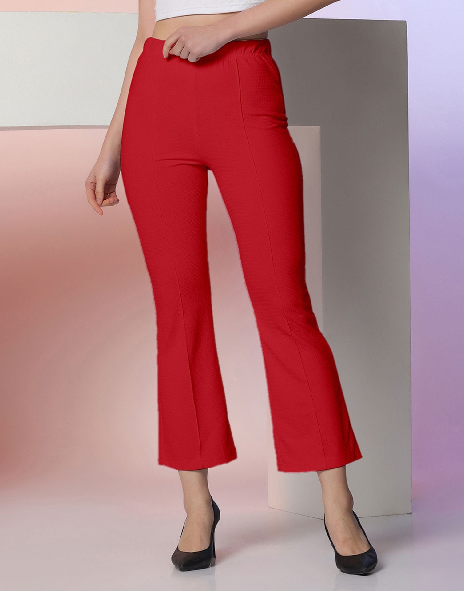 Red Knitted Pant | Sudathi