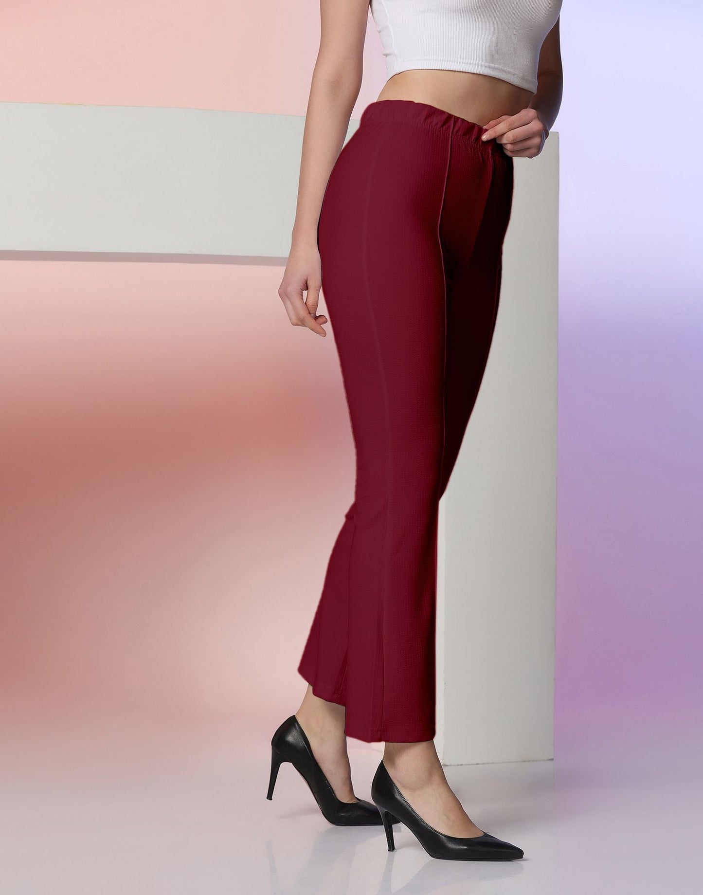 Maroon Knitted Pant | Sudathi