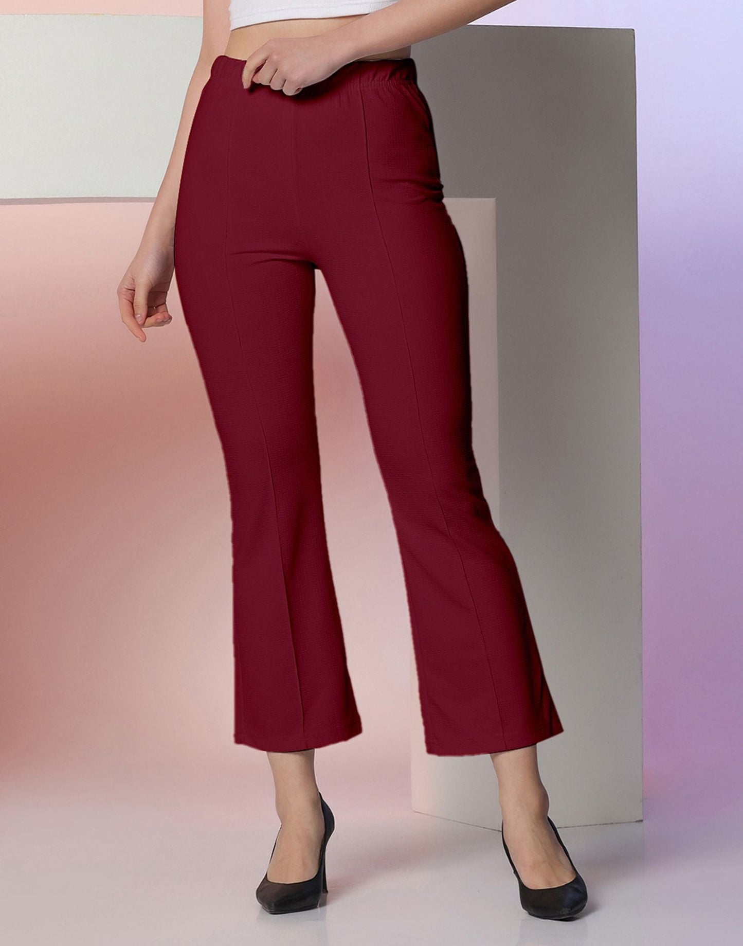 Maroon Knitted Pant | Sudathi