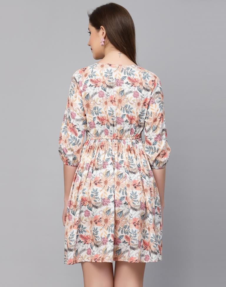 Multicoloured Printed Dress | Sudathi