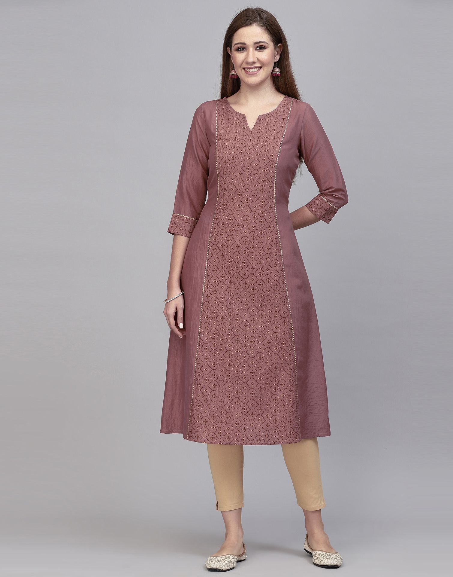 Pink Printed Kurta | Sudathi