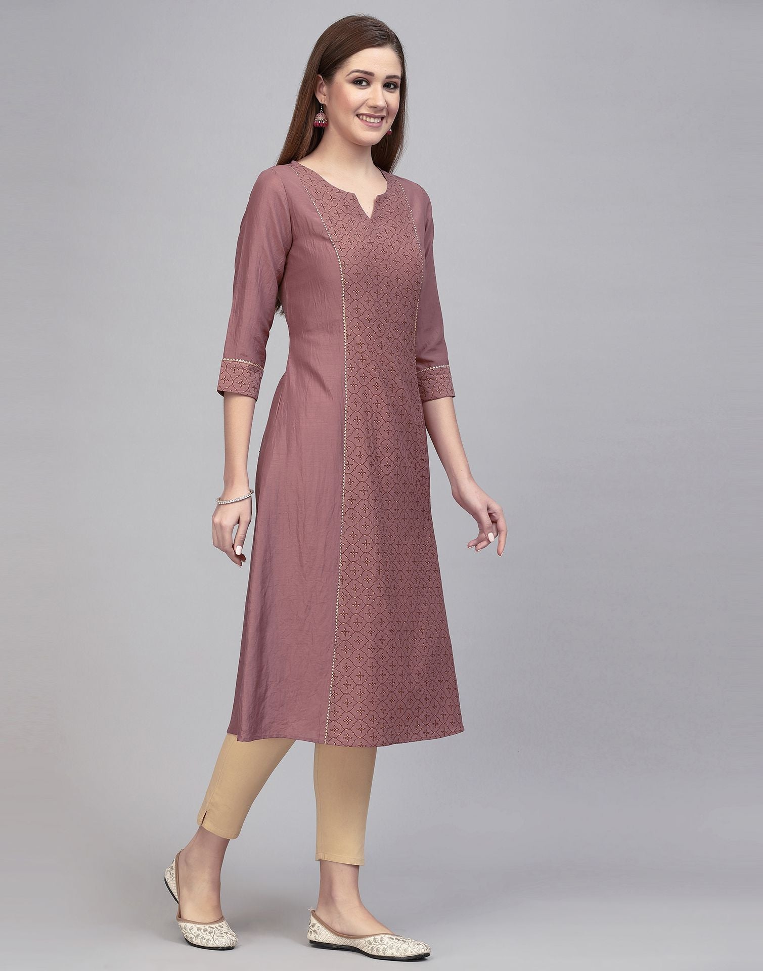 Pink Printed Kurta | Sudathi