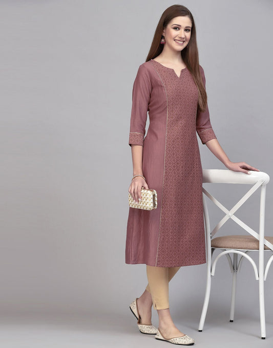 Pink Printed Kurta | Sudathi