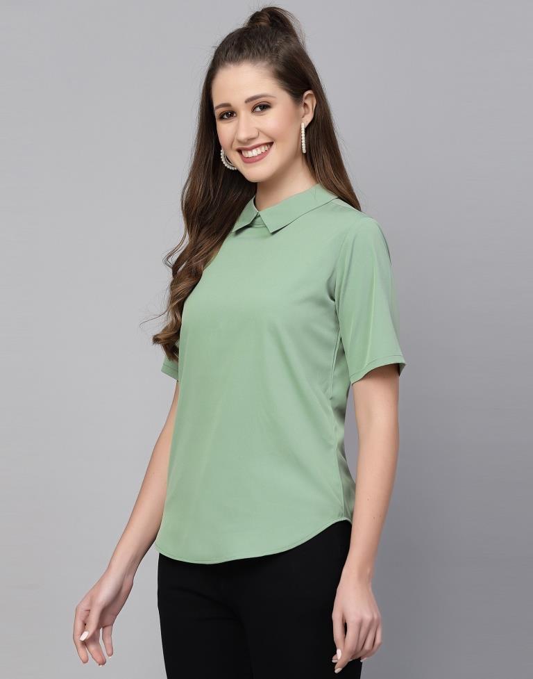 Olive Green Casual Top | Sudathi