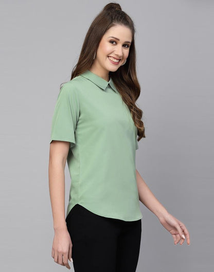 Olive Green Casual Top | Sudathi