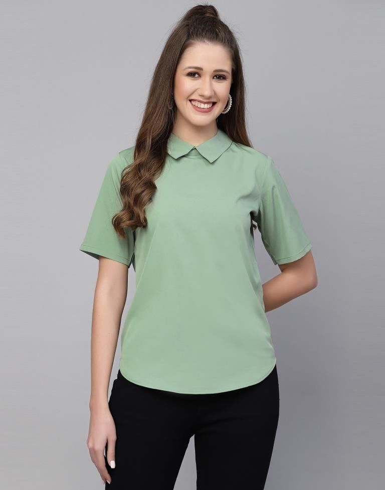 Olive Green Casual Top | Sudathi