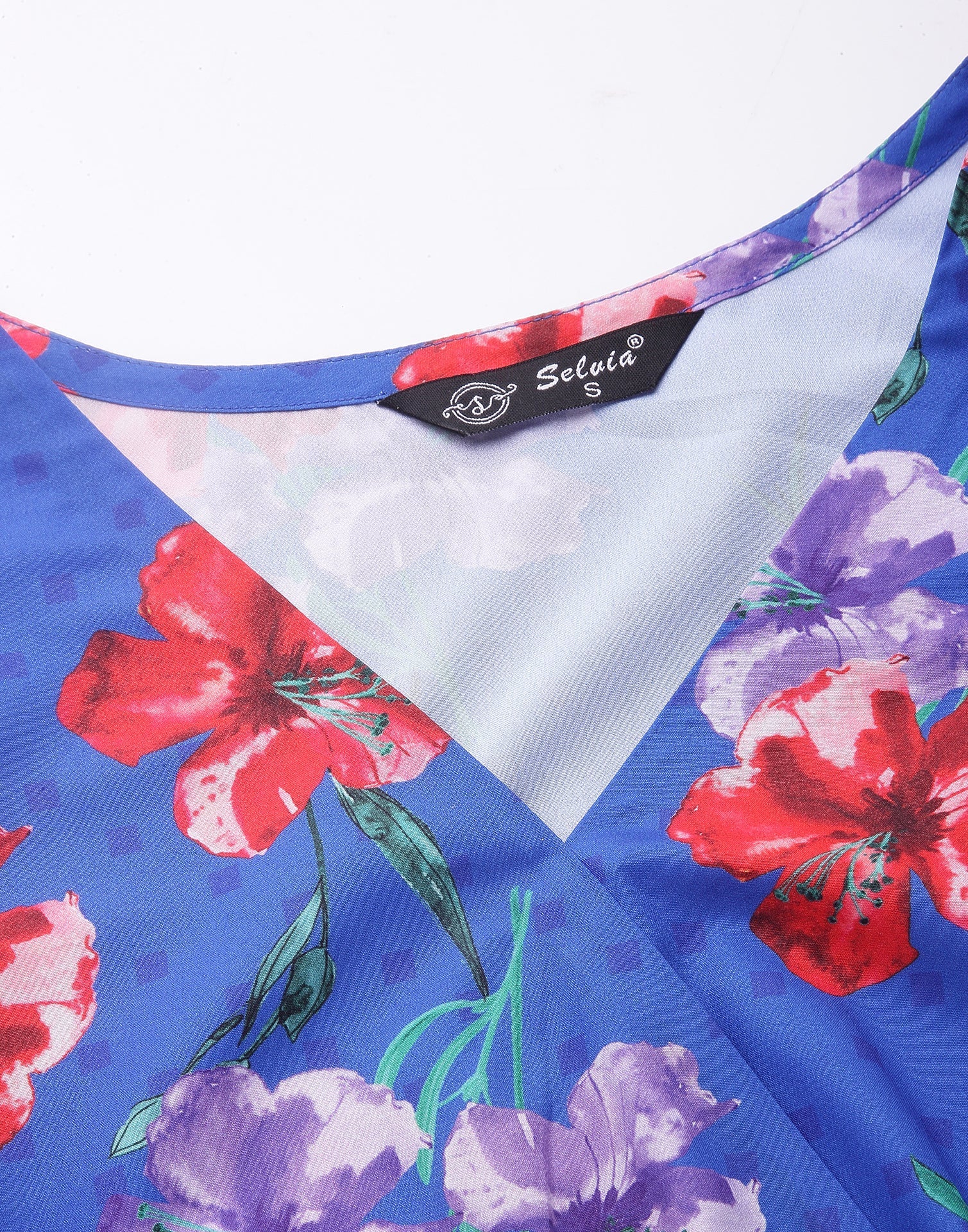 Blue Asymmetric Mini Dress | Sudathi