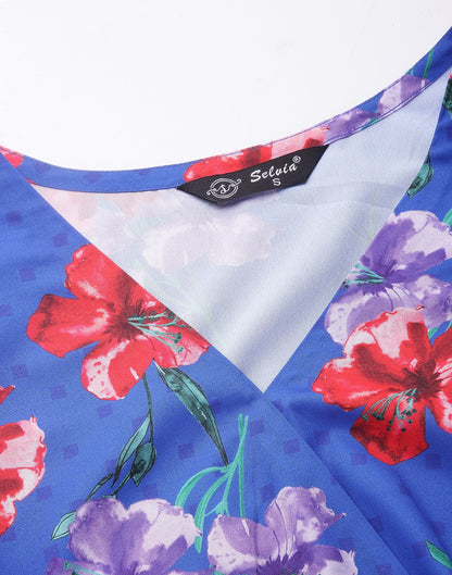 Blue Asymmetric Mini Dress | Sudathi