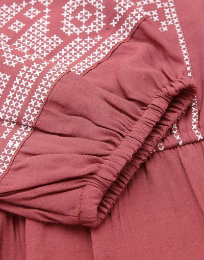 Dusty Pink Chinnon Printed Top