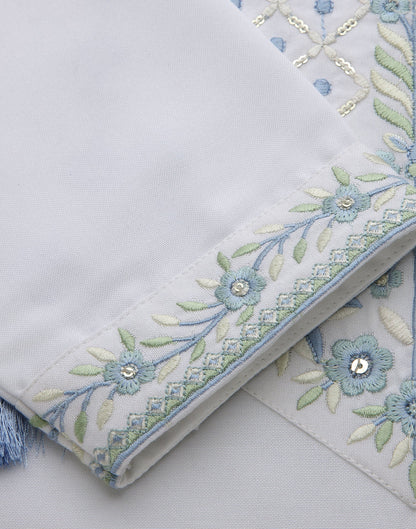 White Embroidery Kurta | Sudathi
