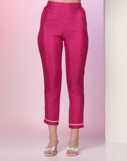 Pink Embroidered Kurta
